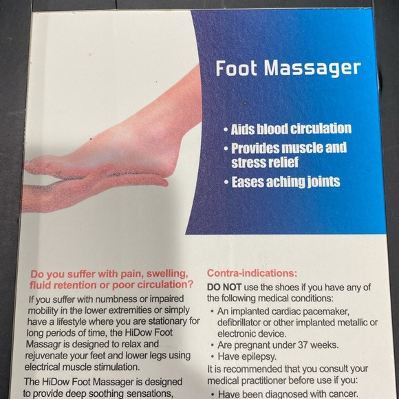 HiDow Foot Massager Sandals For Use with TENS Unit ( It’s just the Sandals) - Picture 9 of 12